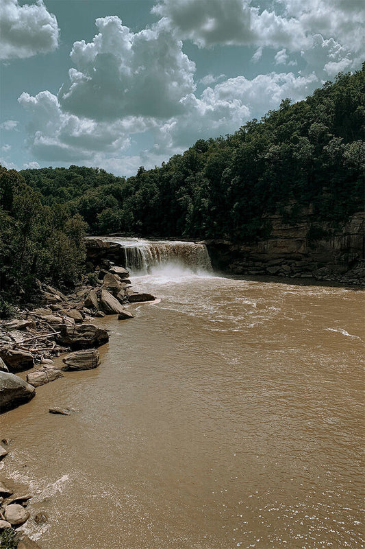 Cumberland Falls In Kentucky Landscape Poster Wall Art Print Home Wall Decor - xonomax