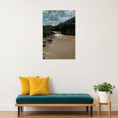 Cumberland Falls In Kentucky Landscape Poster Wall Art Print Home Wall Decor - xonomax