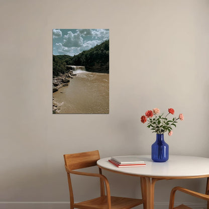 Cumberland Falls In Kentucky Landscape Poster Wall Art Print Home Wall Decor - xonomax