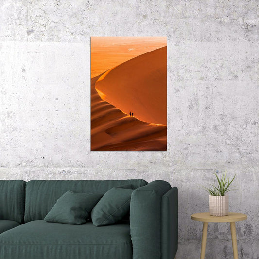 Desert Dunes In Namibia Desert Landscape Poster Wall Art Print Home Wall Decor - xonomax
