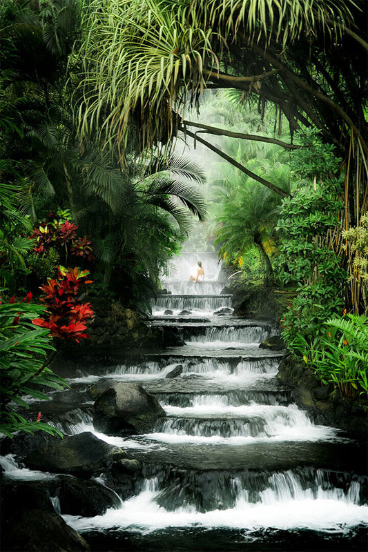 Tabacon Hot Springs And Volcan Arenal Poster Wall Art Print Home Wall Decor - xonomax