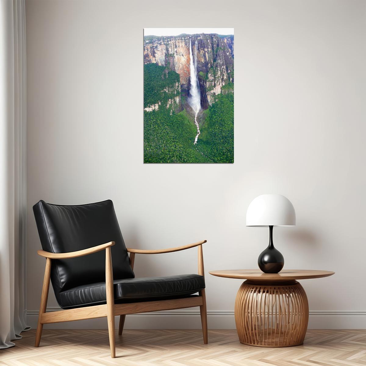 Angel Falls High Legend Nature Scenery Poster Wall Art Print Home Wall Decor - xonomax