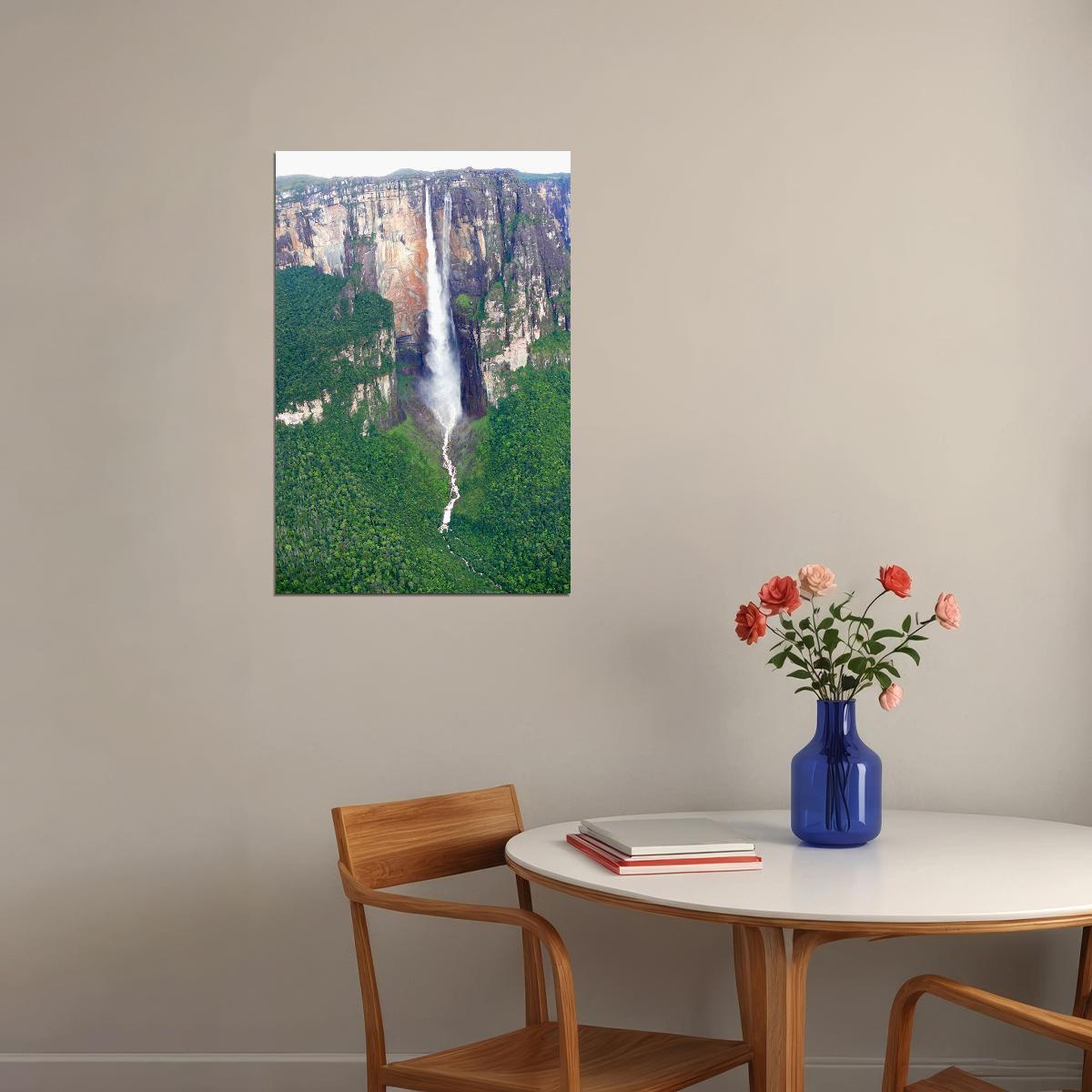 Angel Falls High Legend Nature Scenery Poster Wall Art Print Home Wall Decor - xonomax