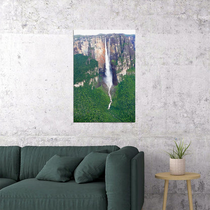 Angel Falls High Legend Nature Scenery Poster Wall Art Print Home Wall Decor - xonomax