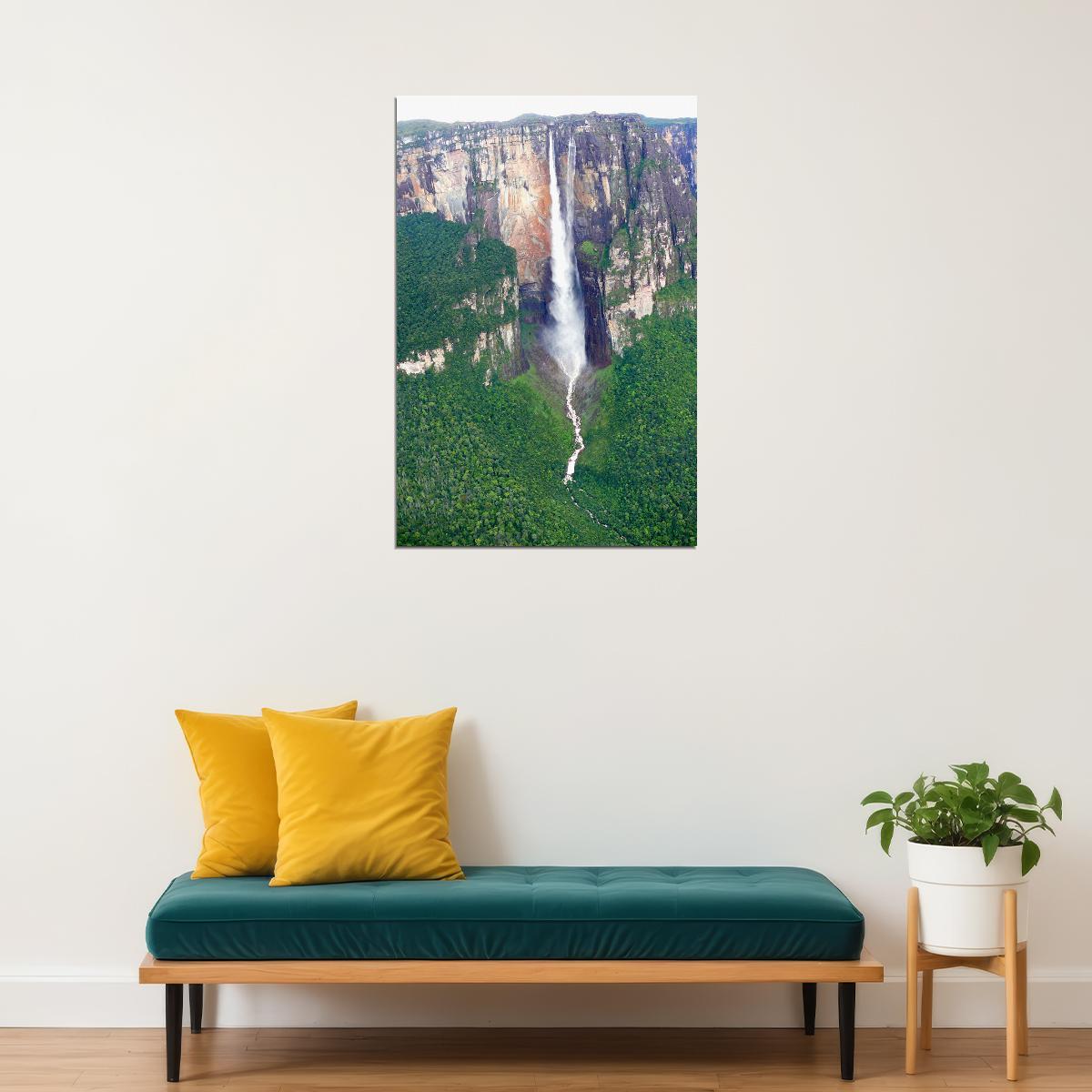 Angel Falls High Legend Nature Scenery Poster Wall Art Print Home Wall Decor - xonomax