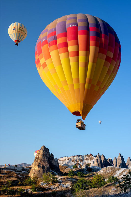 Aircraft Colorful Hot Air Balloon Flying Poster Wall Art Print Home Wall Decor - xonomax