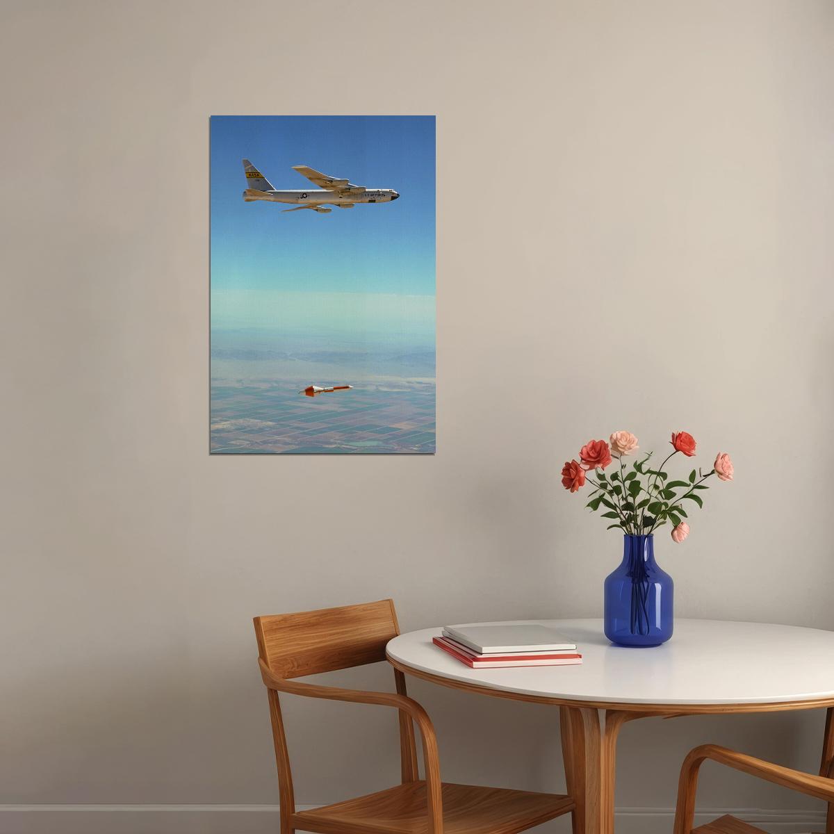 B-52 Stratofortress In Flight Aircraft Sky Poster Wall Art Print Home Wall Decor - xonomax