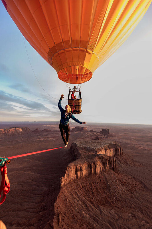 Hot Air Balloons In Monument Valley Extrem Poster Wall Art Print Home Wall Decor - xonomax