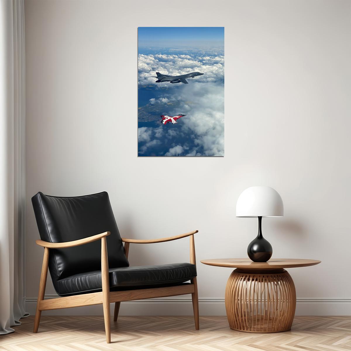 B-1b Lancer Of The 28th Bomb Wing Picture Poster Wall Art Print Home Wall Decor - xonomax