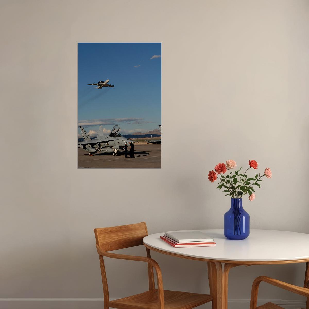 Nellis Air Force Base In Nevada Photo Poster Wall Art Print Home Wall Decor - xonomax