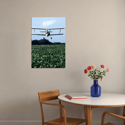 Crop-duster Flying Over Fields Photo Poster Wall Art Print Home Wall Decor - xonomax