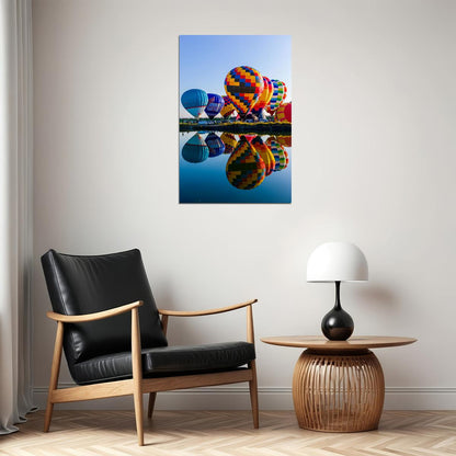Hot Air Balloon Festival Excitement Event Poster Wall Art Print Home Wall Decor - xonomax