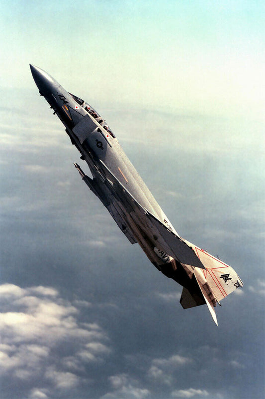 Fighter Bomber F-4 Phantom Aircraft Poster Wall Art Print Home Wall Decor - xonomax