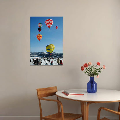 Snowmass Balloon Festival Excitement Event Poster Wall Art Print Home Wall Decor - xonomax