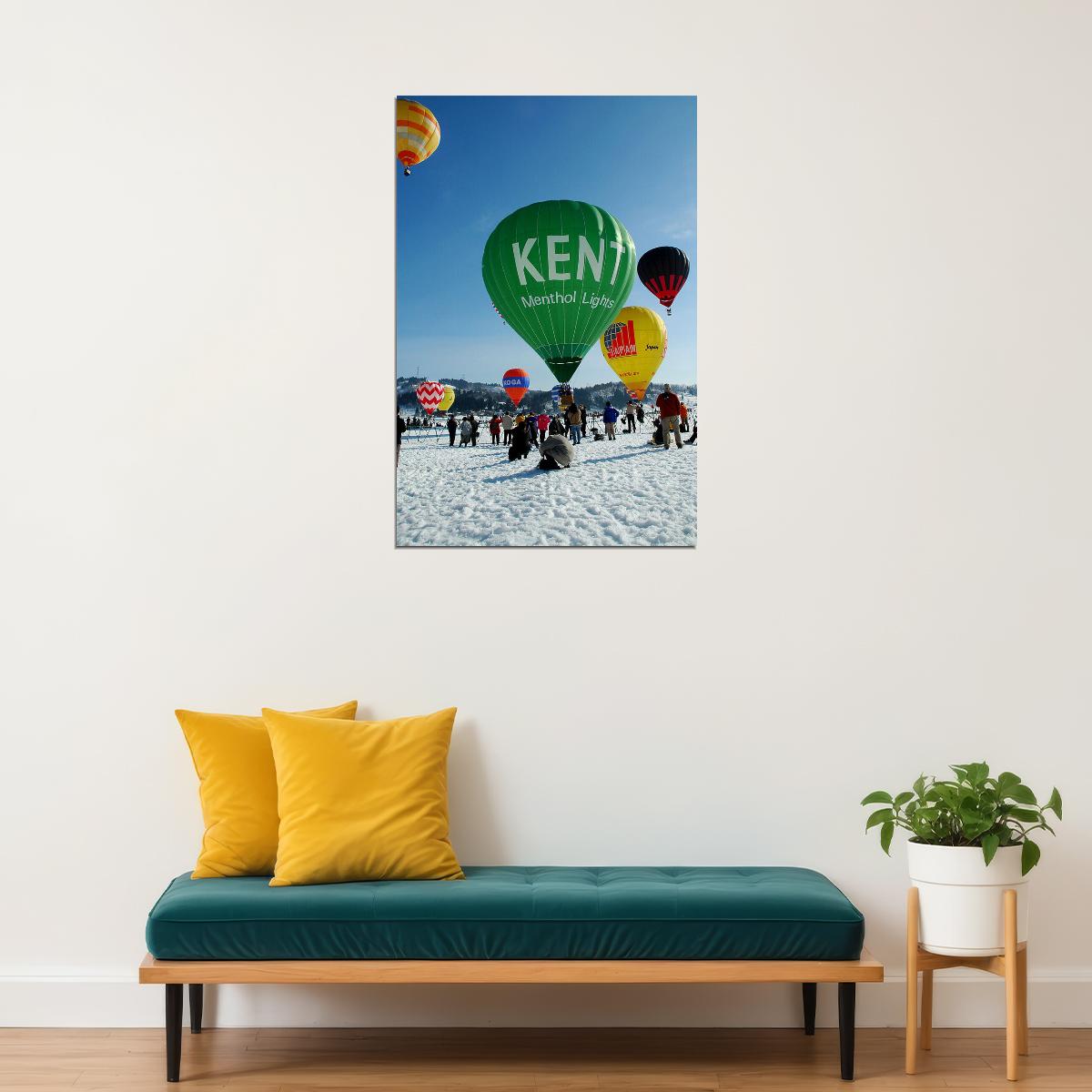 Snowmass Balloon Festival Event Aircraft Poster Wall Art Print Home Wall Decor - xonomax