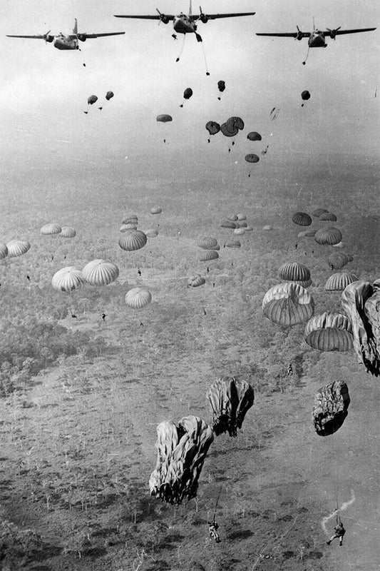 Paratrooper In The Air Over Vietnam Vintage Poster Wall Art Print Home Wall Decor - xonomax
