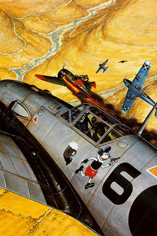 Messerschmitt Me 109 Combat Plane Flying Poster Wall Art Print Home Wall Decor - xonomax