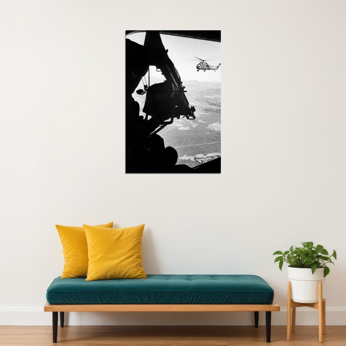 Helicopters In Flight Over Vietnam Aircrafts Poster Wall Art Print Home Wall Decor - xonomax