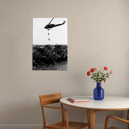 Helicopters Landing In Vietnam Aircrafts Poster Wall Art Print Home Wall Decor - xonomax