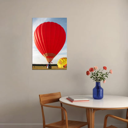 Hot Air Balloons Aloft Aircraft Transport Photo Poster Wall Art Print Home Wall Decor - xonomax