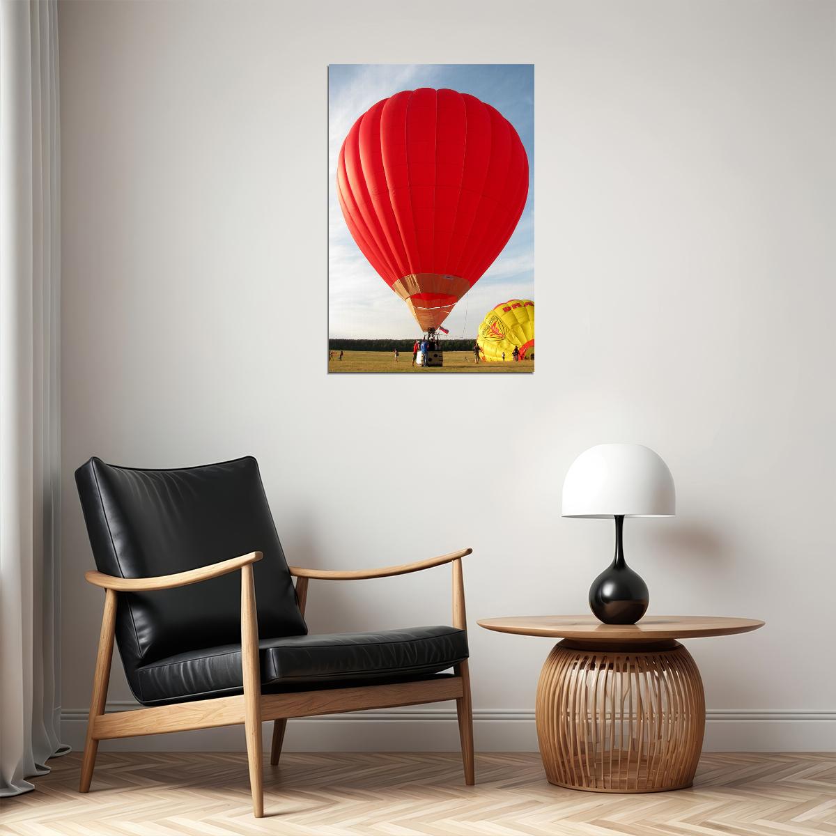 Hot Air Balloons Aloft Aircraft Transport Photo Poster Wall Art Print Home Wall Decor - xonomax