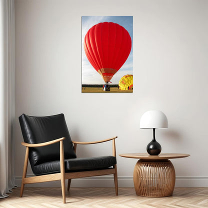 Hot Air Balloons Aloft Aircraft Transport Photo Poster Wall Art Print Home Wall Decor - xonomax