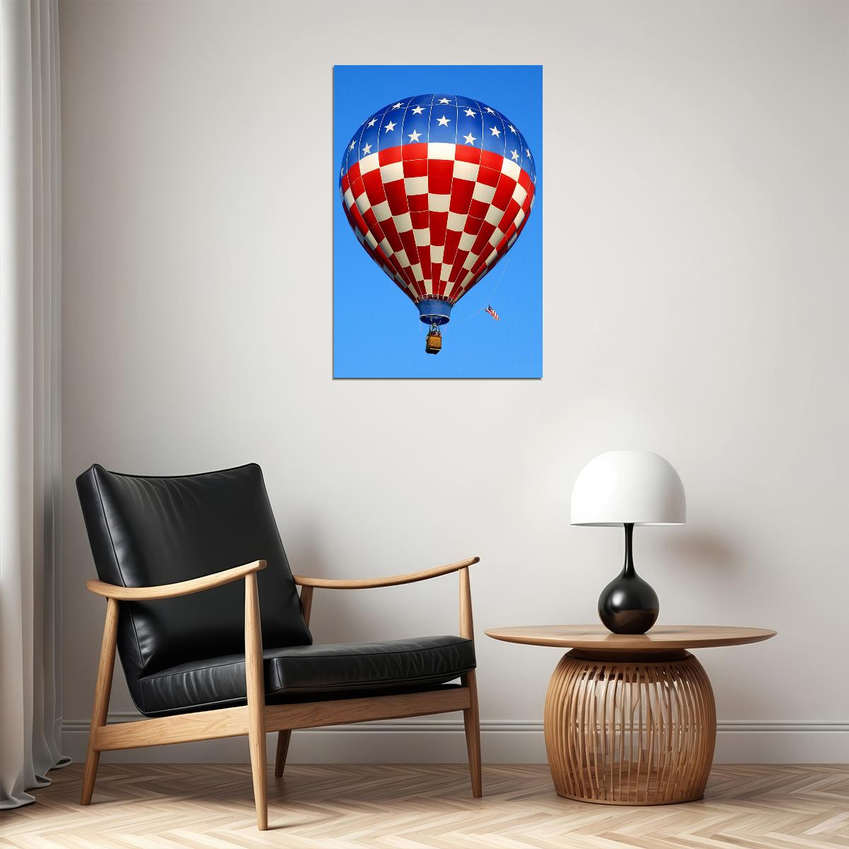 Hot Air Balloons Aloft Transport Aircraft Poster Wall Art Print Home Wall Decor - xonomax
