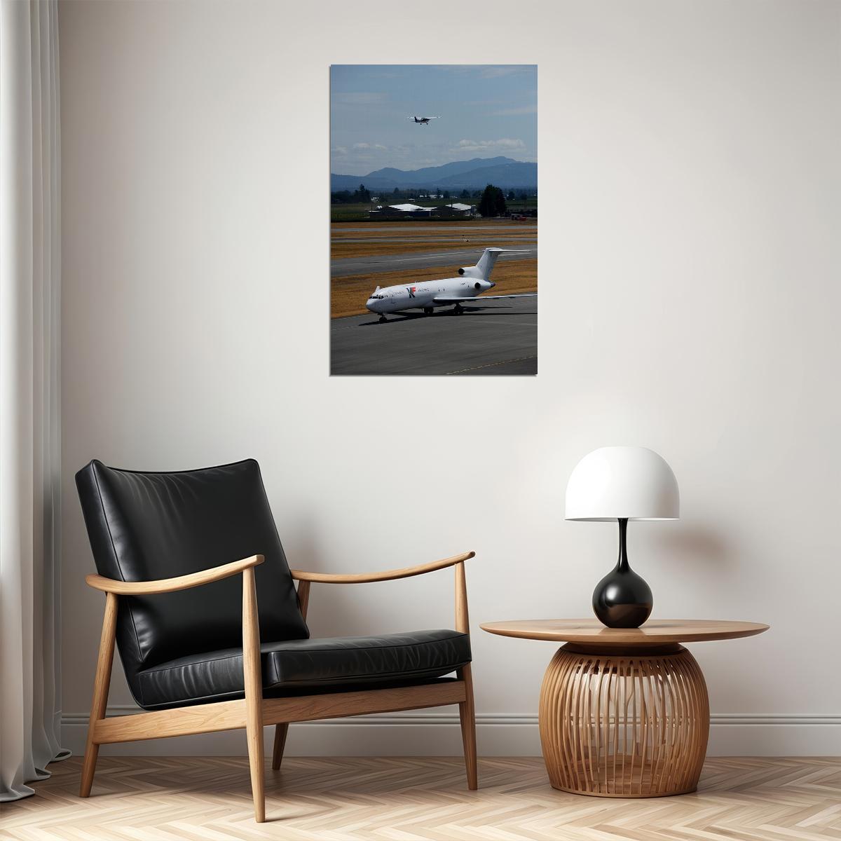 Final Assembly Line For Boeing 727 Military Warplane Poster Wall Art Print Home Wall Decor - xonomax