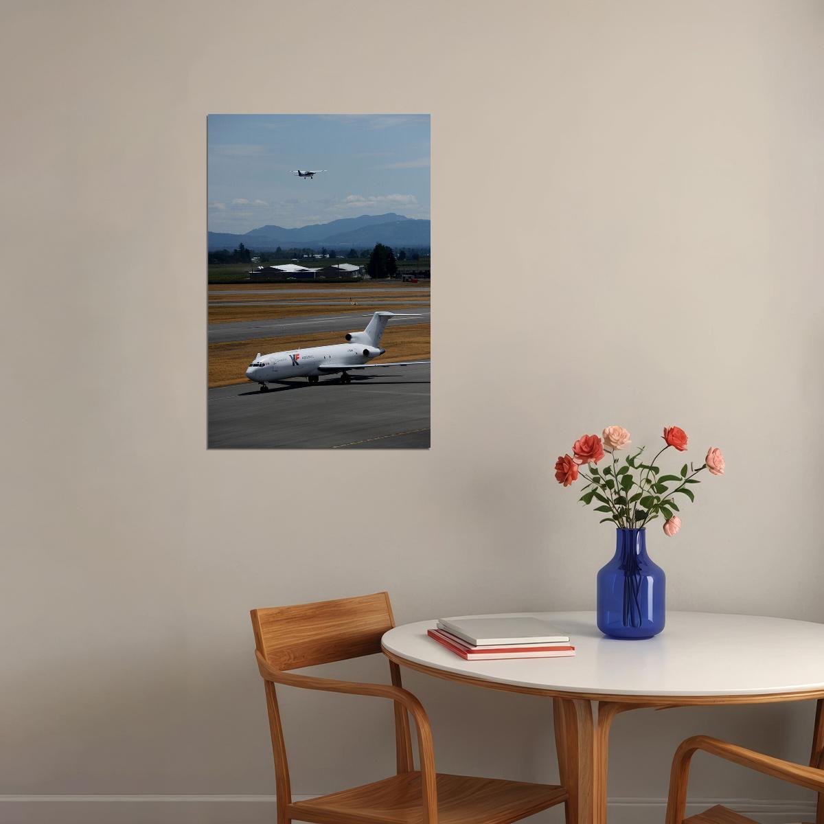 Final Assembly Line For Boeing 727 Military Warplane Poster Wall Art Print Home Wall Decor - xonomax