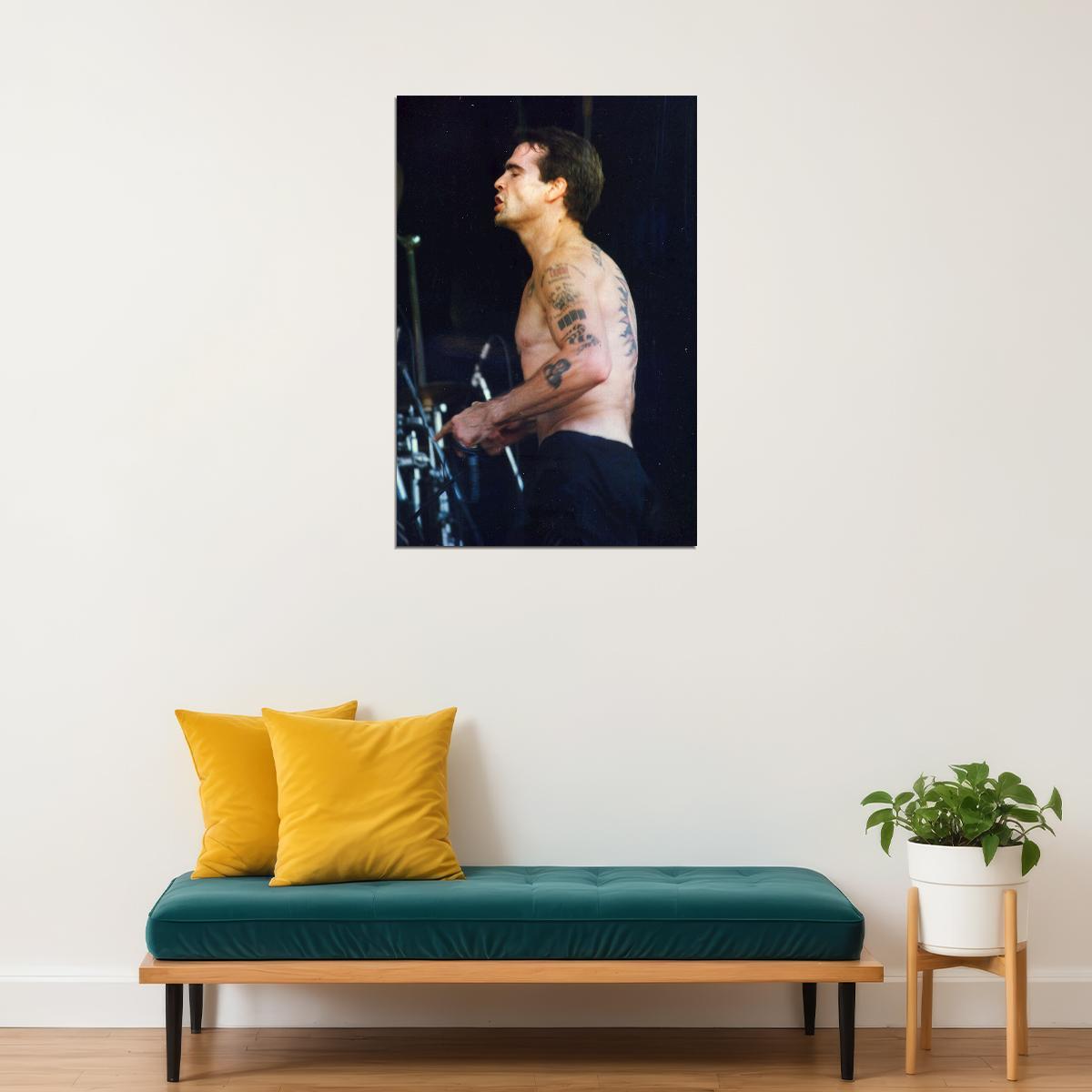 Henry Rollins Performs At Lollapalooza Poster Wall Art Print Home Wall Decor - xonomax