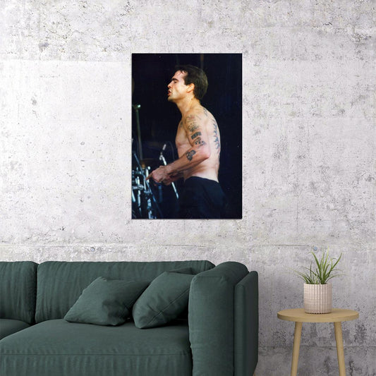 Henry Rollins Performs At Lollapalooza Poster Wall Art Print Home Wall Decor - xonomax