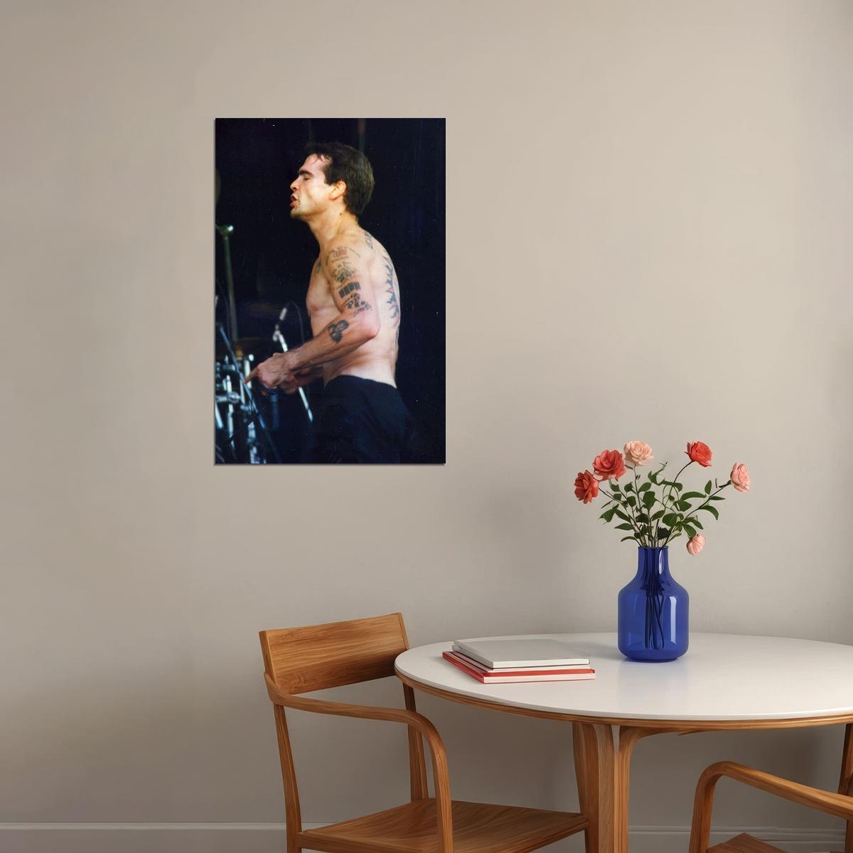 Henry Rollins Performs At Lollapalooza Poster Wall Art Print Home Wall Decor - xonomax