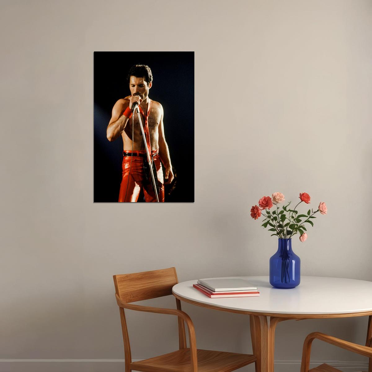 Freddie Mercury Rock Band Legendary Pop Artist Poster Wall Art Print Home Wall Decor - xonomax