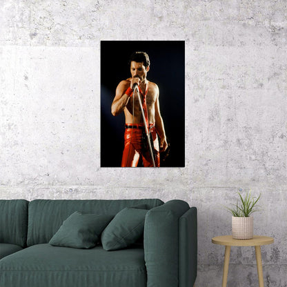Freddie Mercury Rock Band Legendary Pop Artist Poster Wall Art Print Home Wall Decor - xonomax