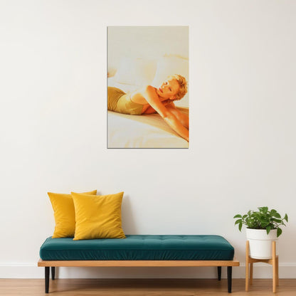 Artist Charlize Theron Lying On A Couch Poster Wall Art Print Home Wall Decor - xonomax