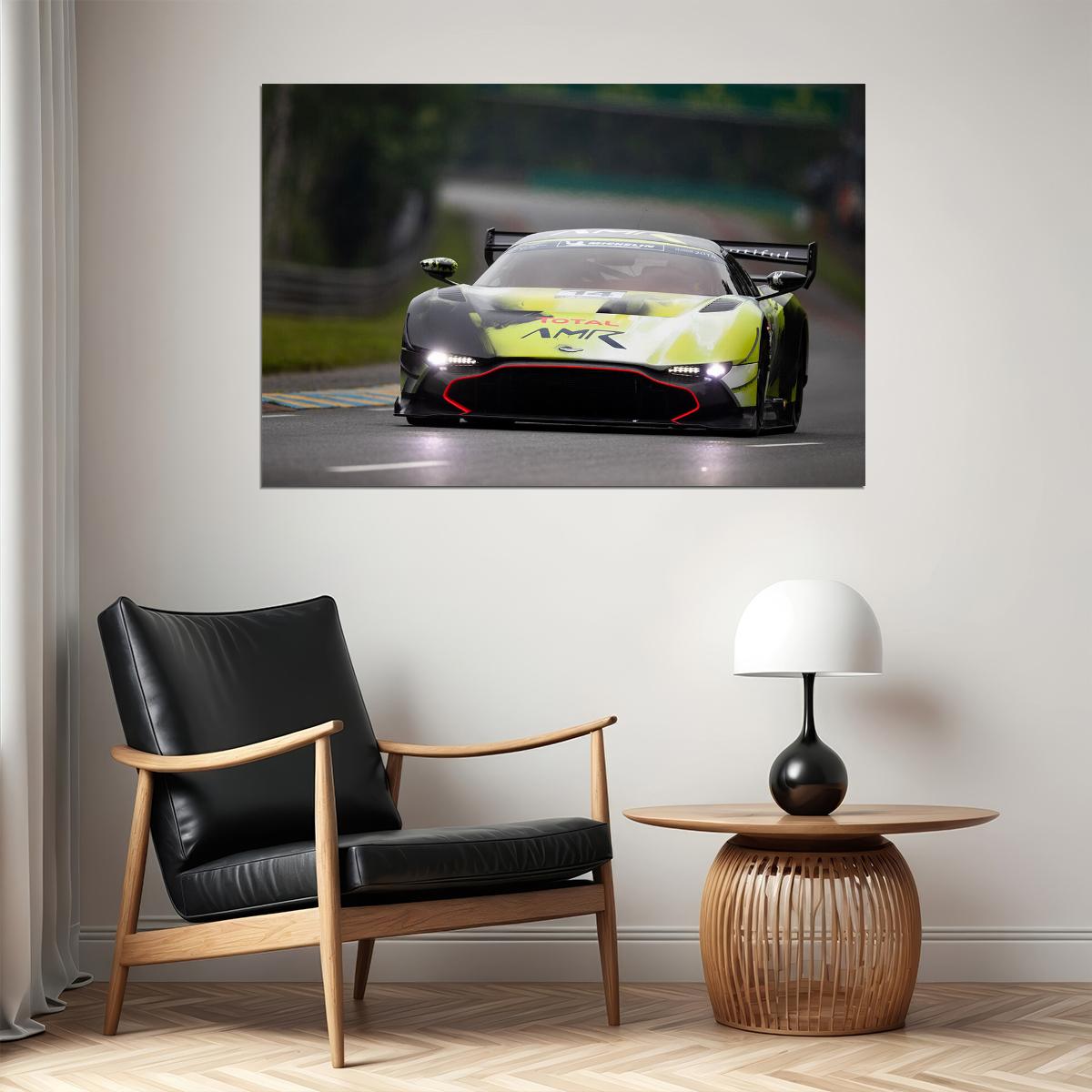 Aston Martin Vulcan Amr Pro Racing Car Sports Car Poster Wall Art Print Home Wall Decor - xonomax