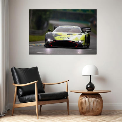 Aston Martin Vulcan Amr Pro Racing Car Sports Car Poster Wall Art Print Home Wall Decor - xonomax