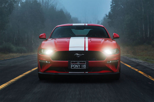 Ford Mustang Gt Fastback Classic Car Sports Poster Wall Art Print Home Wall Decor - xonomax