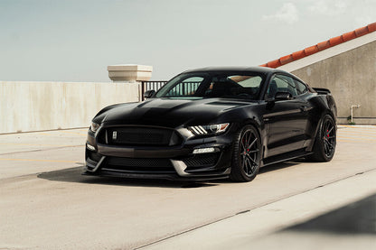 Black Ford Mustang Classic Car Sports Car Poster Wall Art Print Home Wall Decor - xonomax