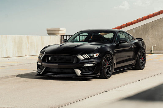 Black Ford Mustang Classic Car Sports Car Poster Wall Art Print Home Wall Decor - xonomax