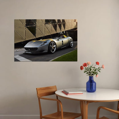 Ferrari Monza Sp1 Racing Car Sports Car Poster Wall Art Print Home Wall Decor - xonomax