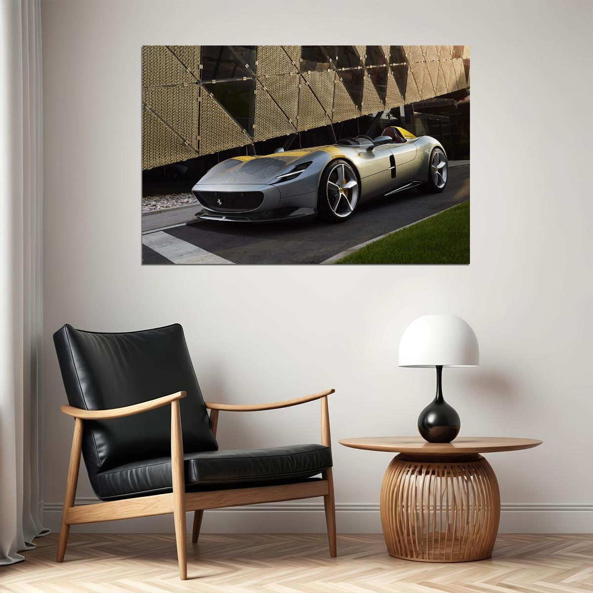 Ferrari Monza Sp1 Racing Car Sports Car Poster Wall Art Print Home Wall Decor - xonomax