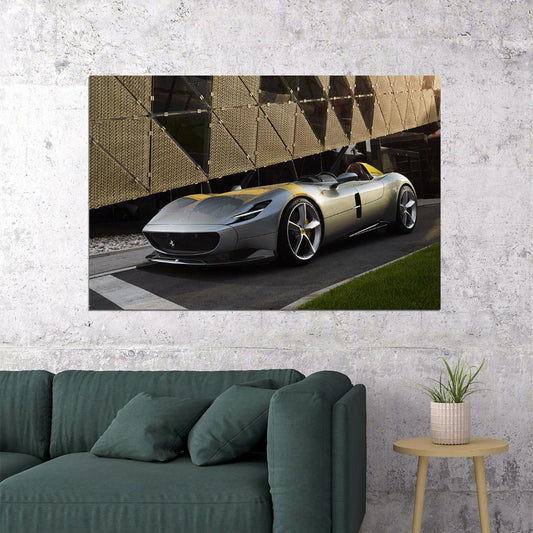 Ferrari Monza Sp1 Racing Car Sports Car Poster Wall Art Print Home Wall Decor - xonomax