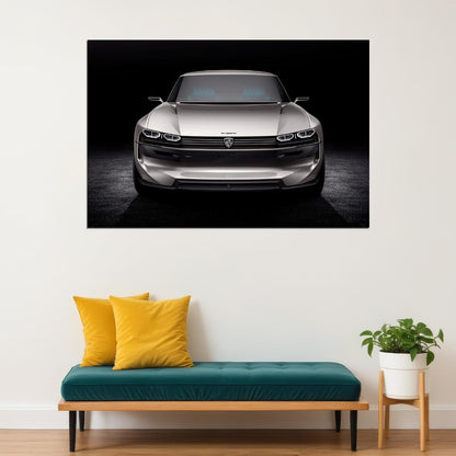 Peugeot E Legend Concept Sports Car Luxurt Car Poster Wall Art Print Home Wall Decor - xonomax