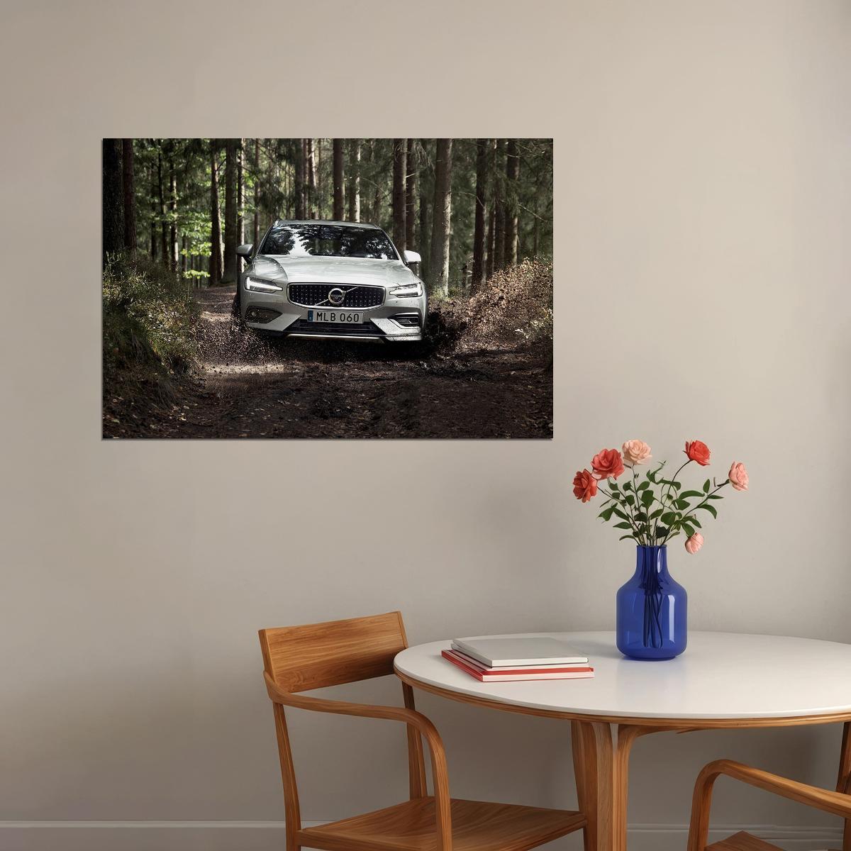 Volvo V60 T5 Cross Country Sports Car Luxury Poster Wall Art Print Home Wall Decor - xonomax