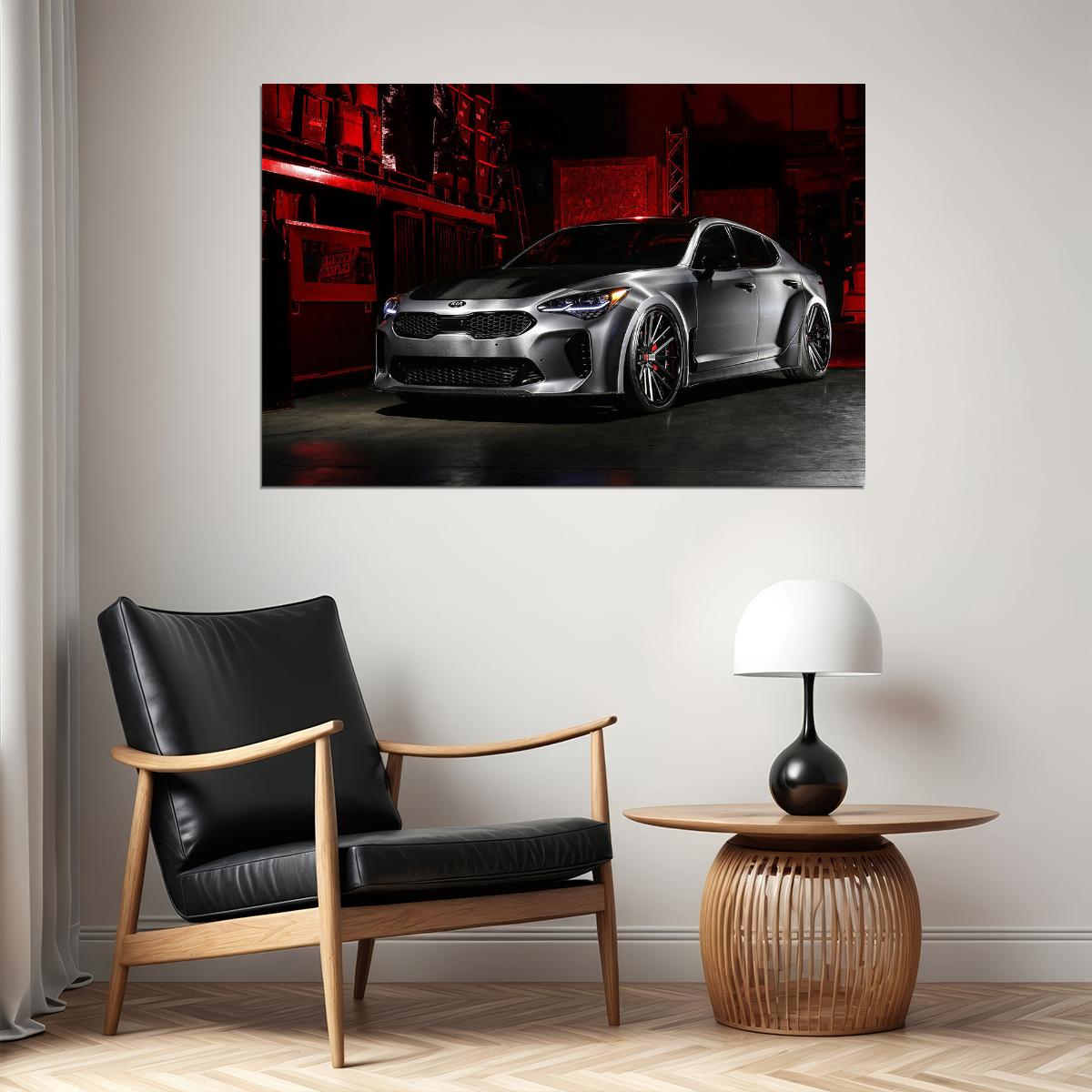 Dub Kia Stinger G Sports Car Luxury Car Poster Wall Art Print Home Wall Decor - xonomax