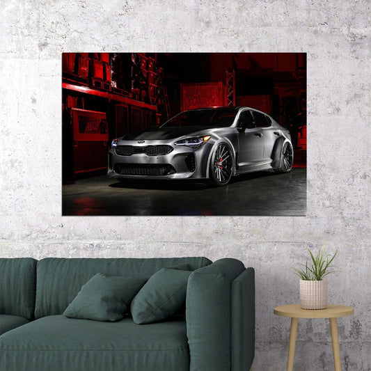 Dub Kia Stinger G Sports Car Luxury Car Poster Wall Art Print Home Wall Decor - xonomax