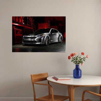 Dub Kia Stinger G Sports Car Luxury Car Poster Wall Art Print Home Wall Decor - xonomax