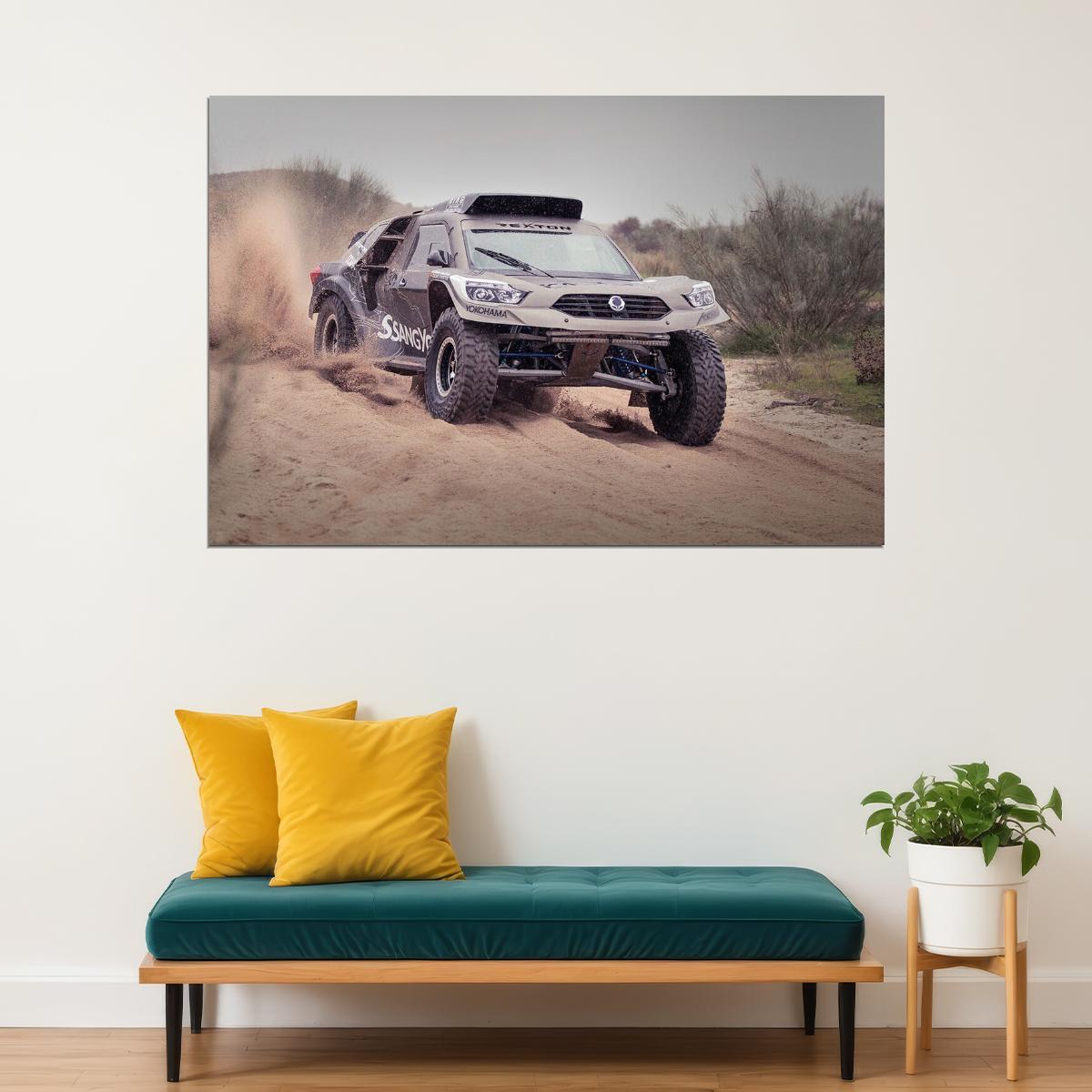 Ssangyong Rexton Dkr Off Road Luxury Car Poster Wall Art Print Home Wall Decor - xonomax