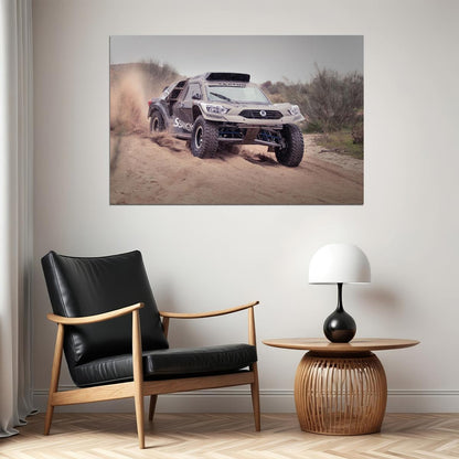 Ssangyong Rexton Dkr Off Road Luxury Car Poster Wall Art Print Home Wall Decor - xonomax